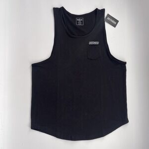 NEW RAWGEAR Men's Size XL‎ Sleeveless Tank Top Taupe Pocket Logo Black